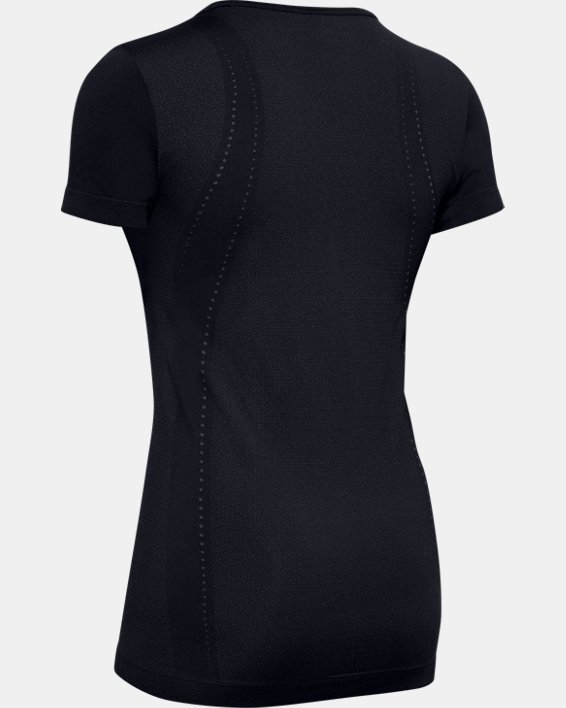 Women's UA Seamless Short Sleeve, Black, pdpMainDesktop image number 5